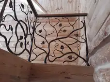 Фото Ограждение лестничное кованое
